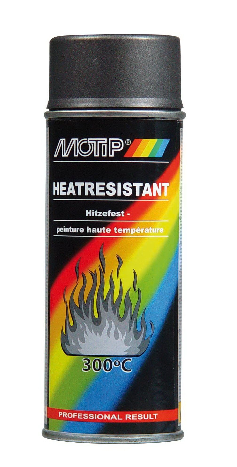Purškiami dažai atsparūs aukštai temperatūrai MOTIP 800°C, tamsaus antracito sp., 400 ml