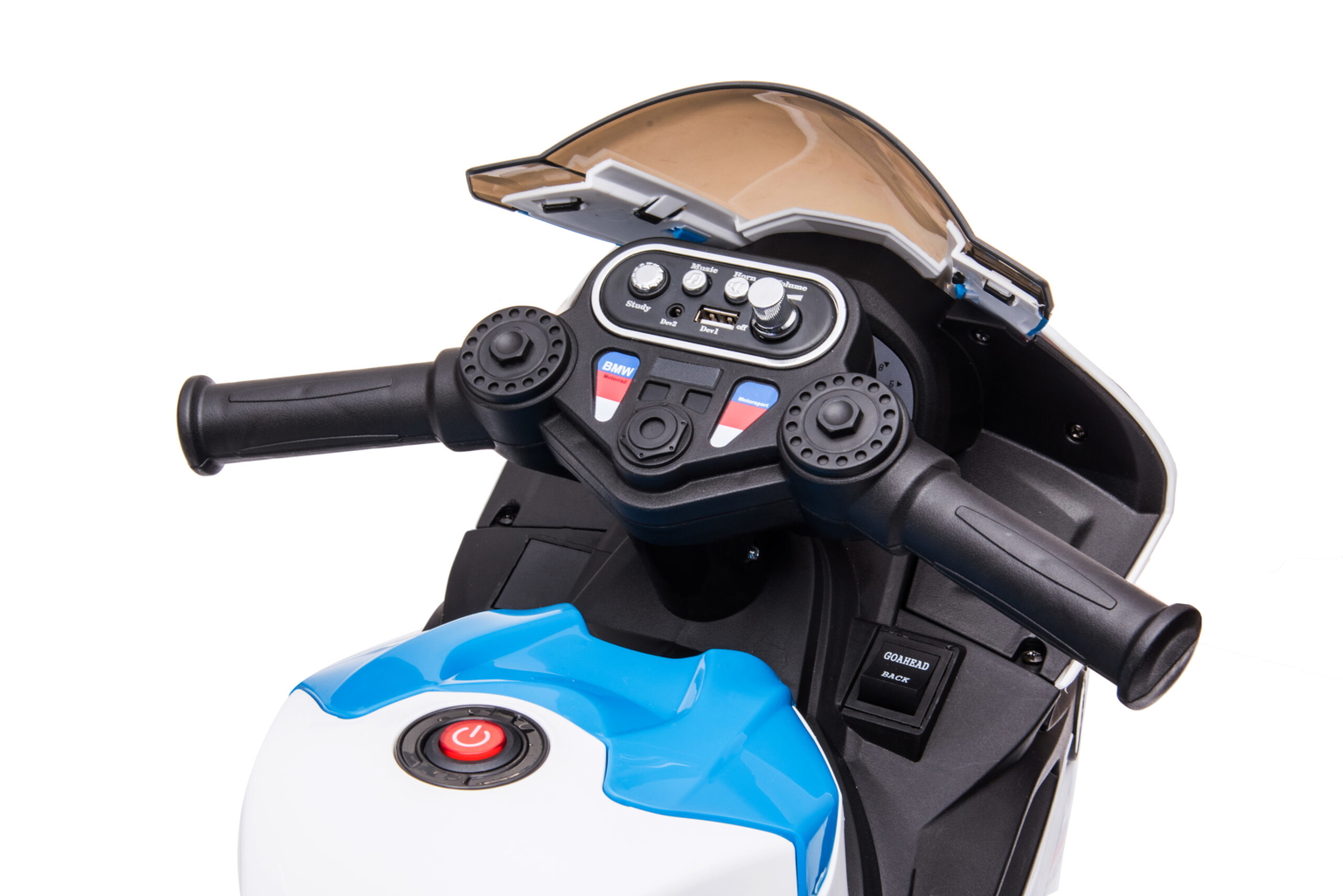 Vaikiškas elektrinis policijos motociklas "BMW HP4" - 7