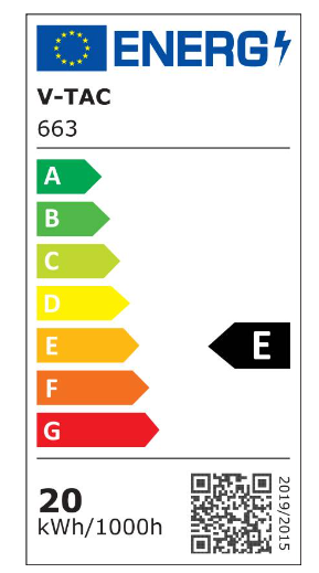 Visuomeninis LED šviestuvas V-TAC SAMSUNG, 2400 lm, 20 W, 4000 K, A++, baltos sp., 60 x 7,4 cm-1