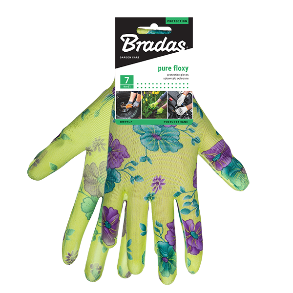 Sodo ir darbo pirštinės Bradas PURE FLOXY, 6 dydis, 6 vnt. - 2