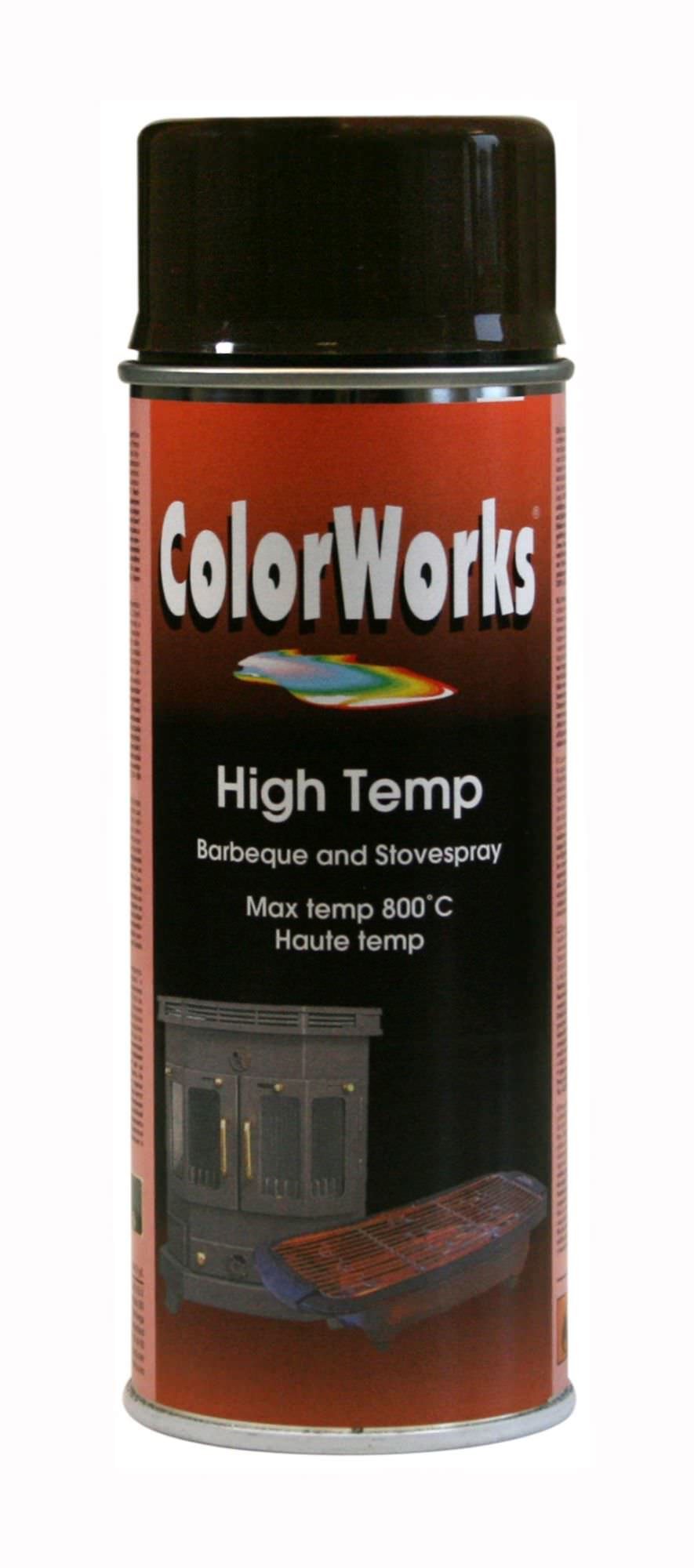 Purškiami dažai atsparūs aukštai temperatūrai COLOR-WORKS 800°C, rudos sp., 400 ml