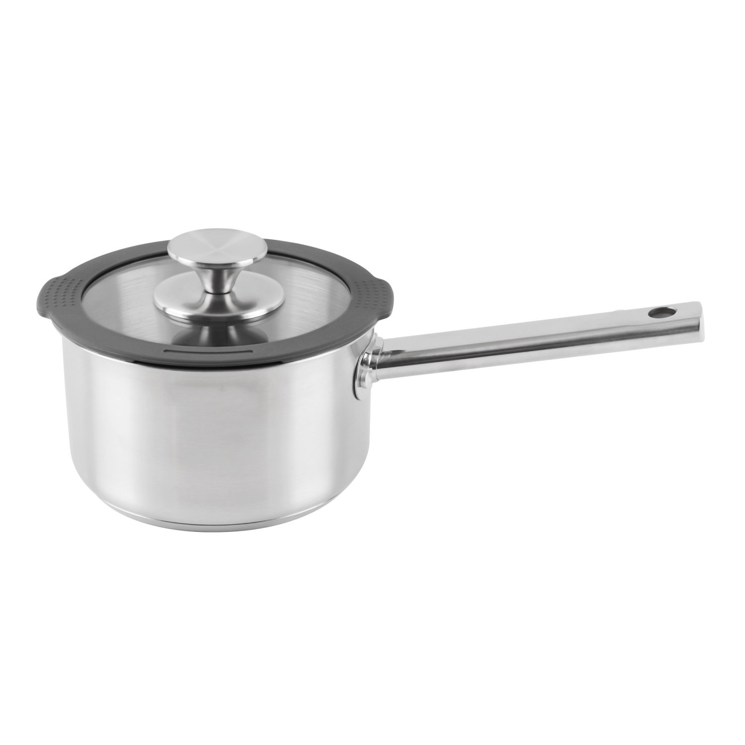 Nerūdijančio plieno prikaistuvis su dangčiu UNIWELL, 16 cm-0