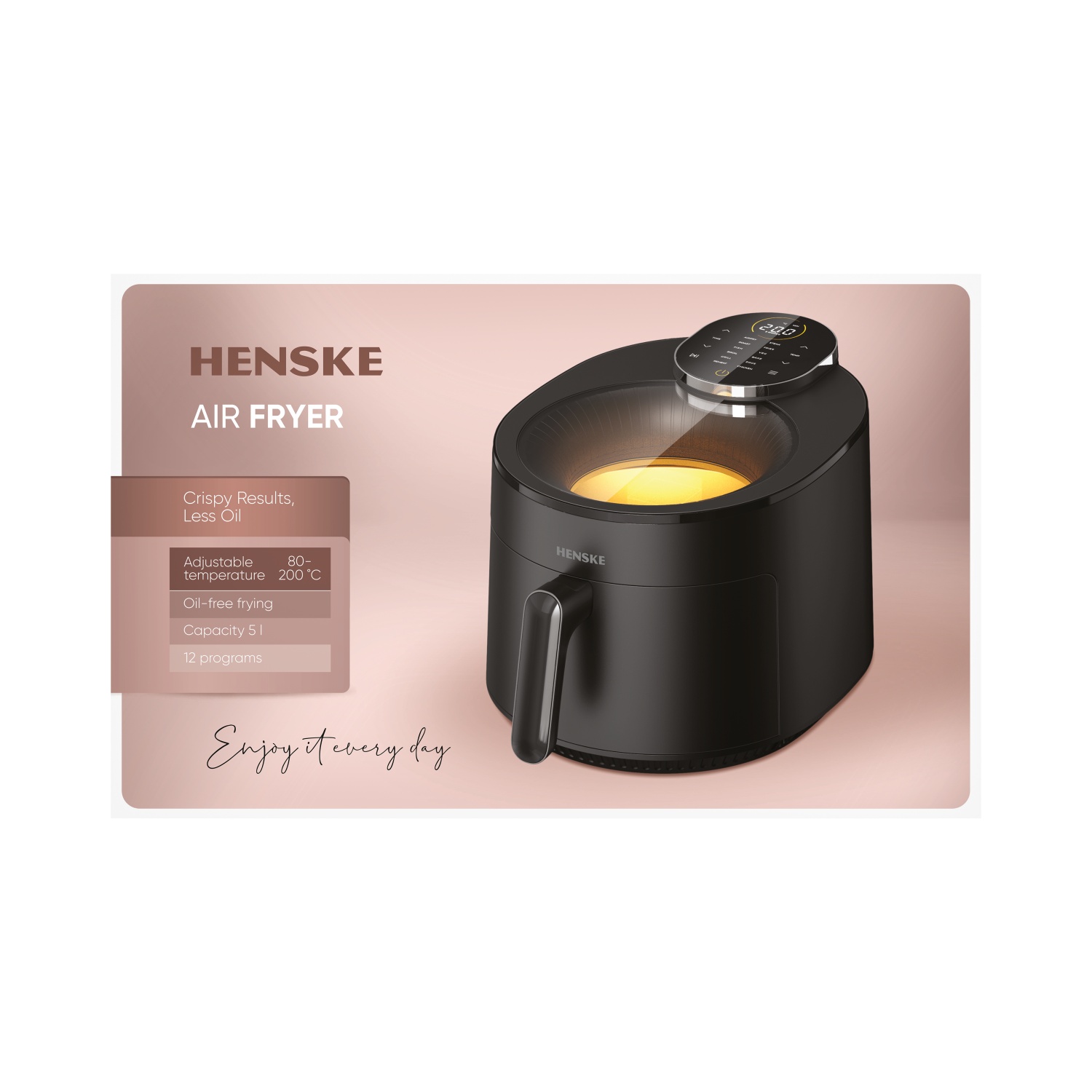 Karšto oro gruzdintuvė HENSKE, 5 L-1