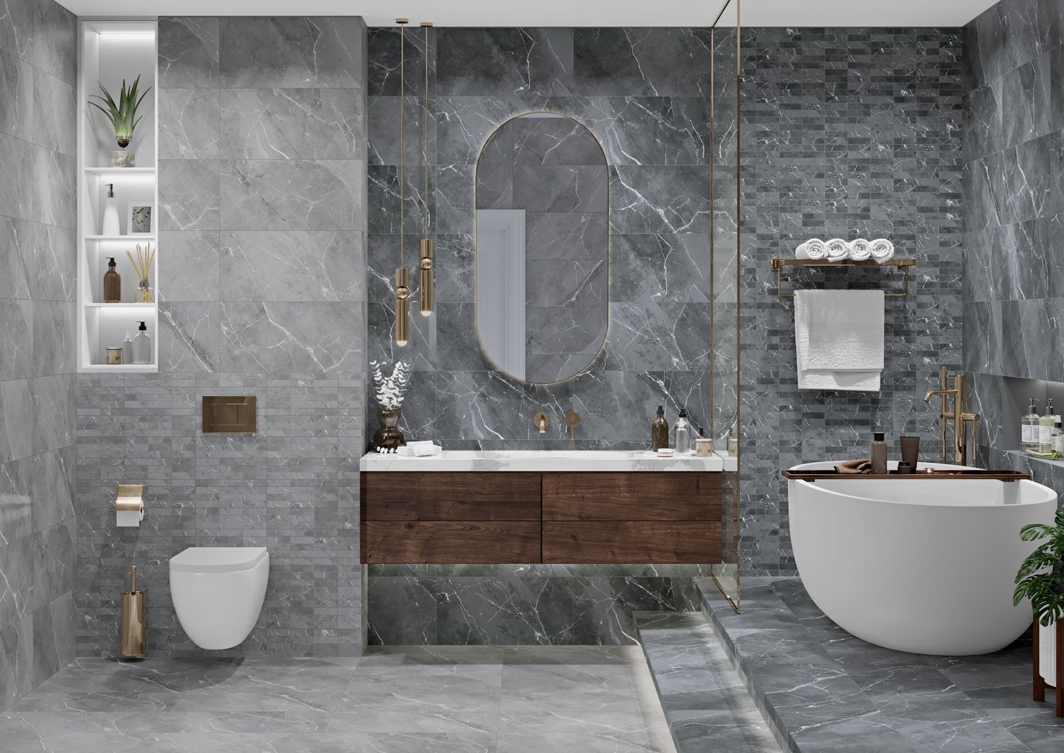 Akmens masės plytelės CONRAD GREY matinės 29,8 x 59,8 cm-1