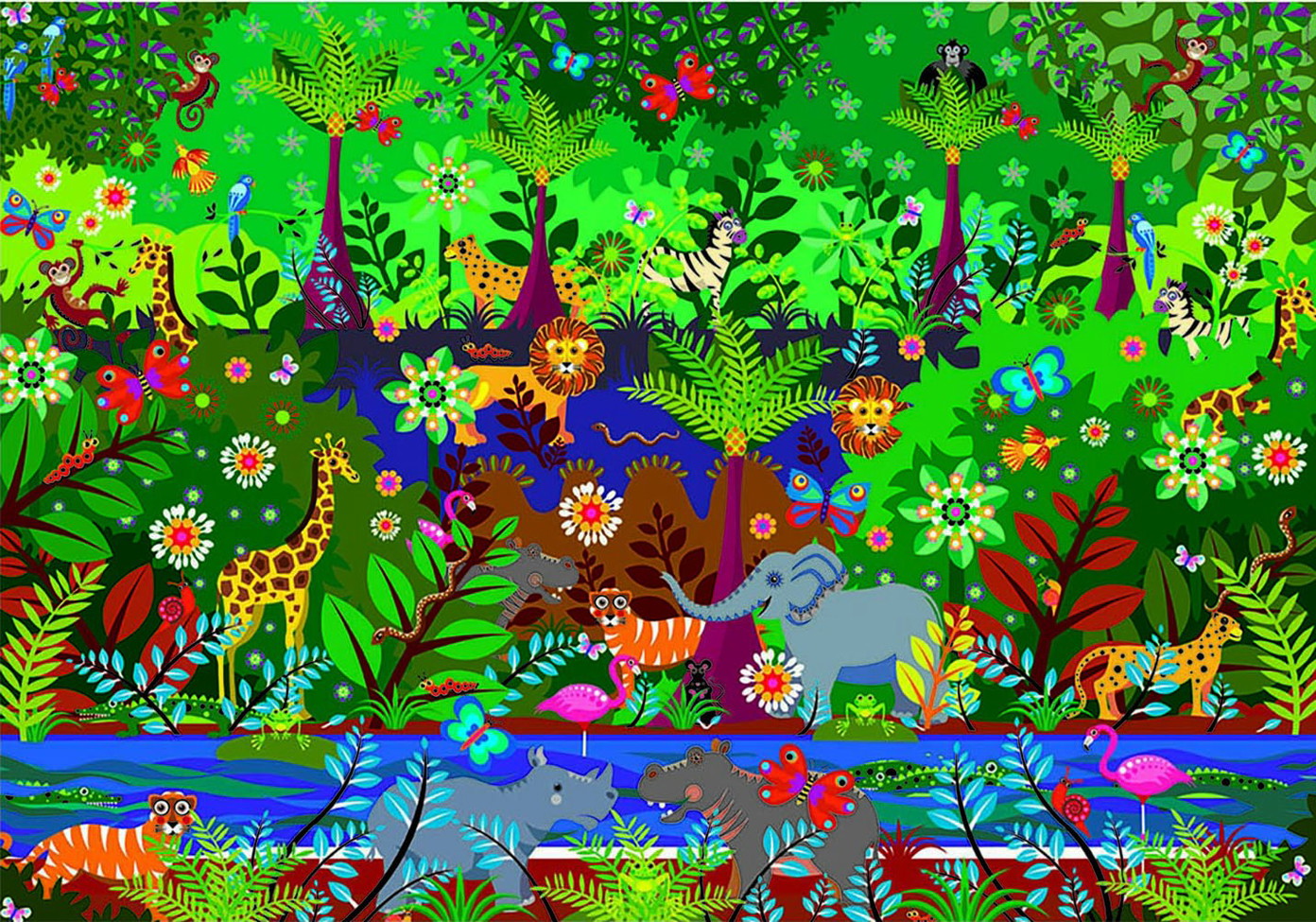 Dėlionė JUNGLA, 10-99 metų, 500 dalių - 2