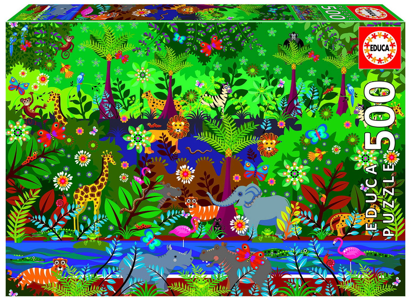 Dėlionė JUNGLA, 10-99 metų, 500 dalių - 1