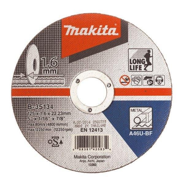 Metalo pjovimo diskas MAKITA, 125 x 1,6 mm
