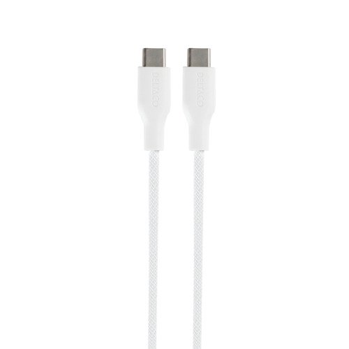 Įkrovimo laidas DELTACO, USB-C į USB-C, 60 W, 1 m, baltos sp.-0