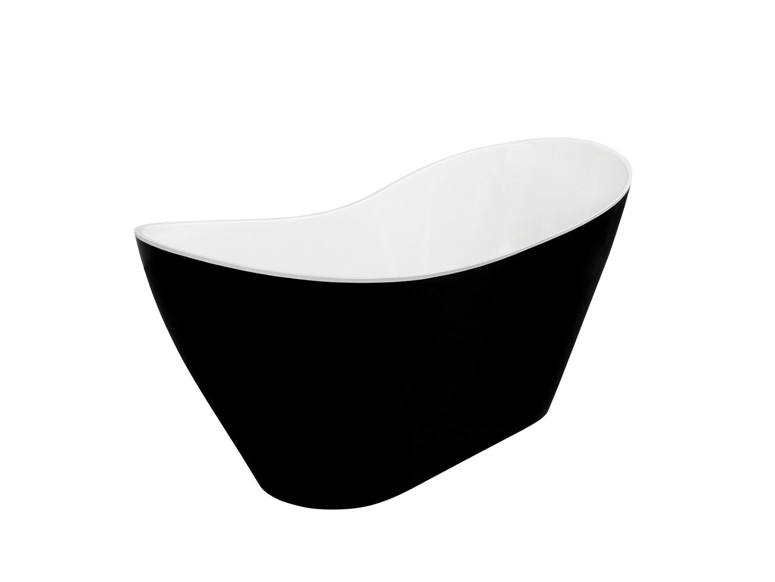 Vonia Besco Viya Matt Black&White su juodos spalvos sifonu, 160 cm - 3