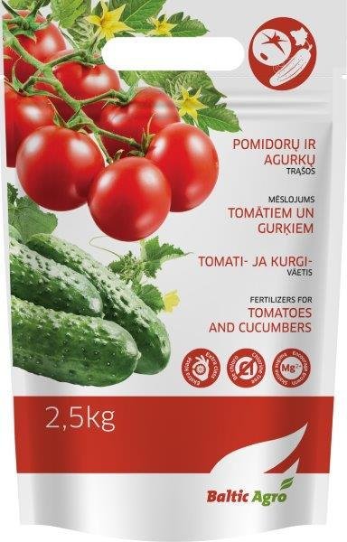 Pomidorų ir agurkų trąšos, 2,5 kg