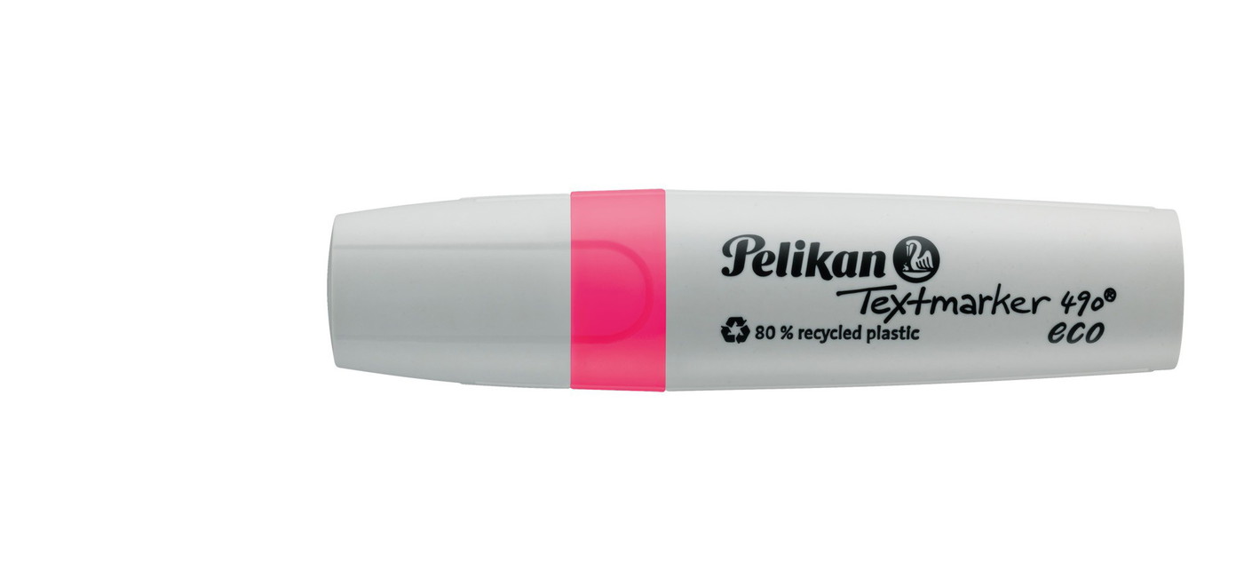 Teksto žymeklis PELIKAN 490 eco neon, rausvas-0