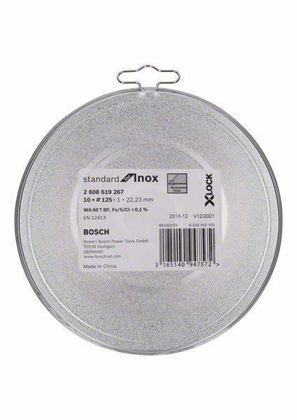 Plieno pjovimo diskas BOSCH X-Lock, 125 x 1,0 x 22,23 mm, INOX - 5