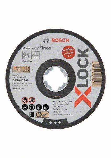 Plieno pjovimo diskas BOSCH X-Lock, 125 x 1,0 x 22,23 mm, INOX - 2