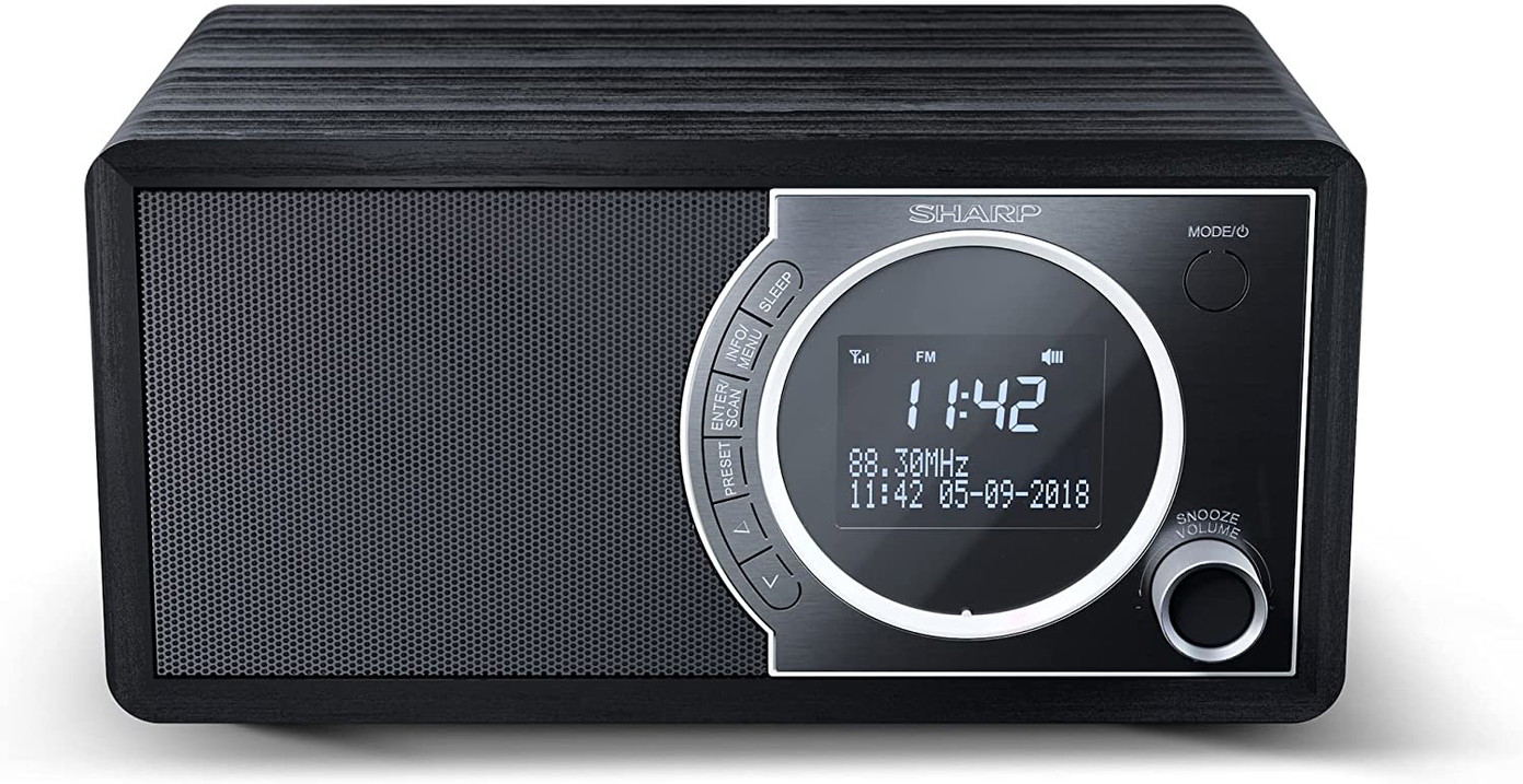Radio imtuvas Sharp DR-450(BK), FM/DAB/DAB+, Bluetooth 4.2, Alarm function-0