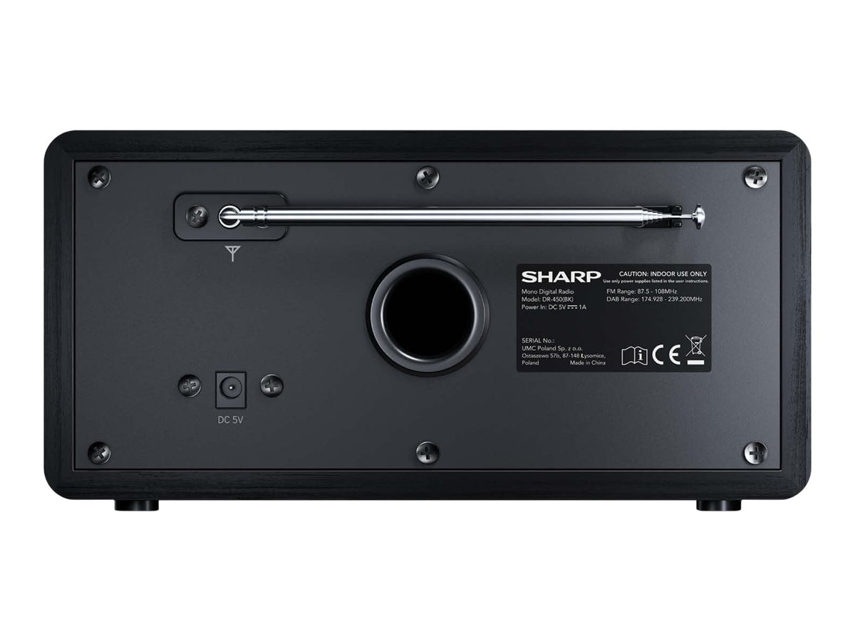 Radio imtuvas Sharp DR-450(BK), FM/DAB/DAB+, Bluetooth 4.2, Alarm function - 3