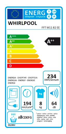 Džiovyklė WHIRLPOOL FFTM1182EE - 6