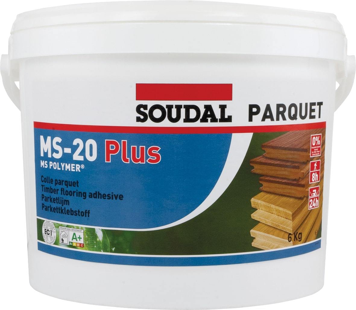 Polimeriniai klijai parketui MS-20 PLUS, 6kg-0