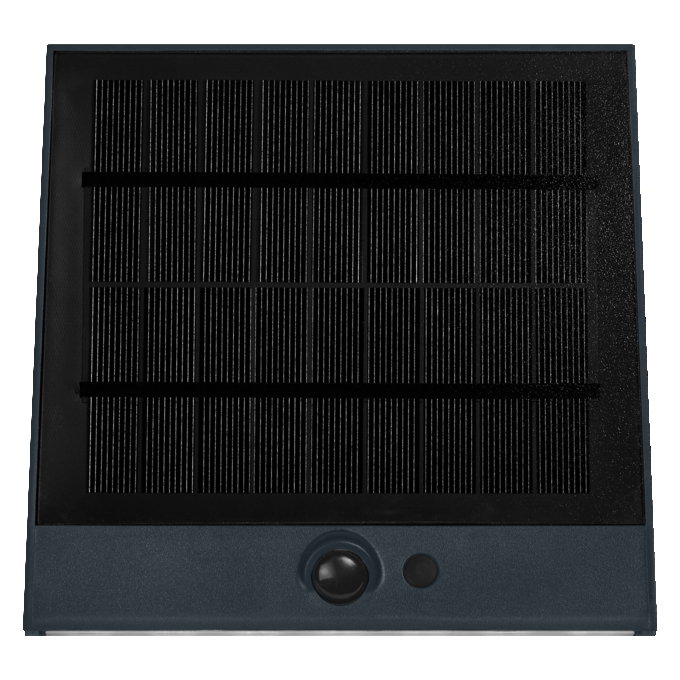 Sieninis LED lauko šviestuvas OSRAM ENDURA SOLAR FIN įkr. saule IP54 10W 3000K 1000lm su davikliu-1