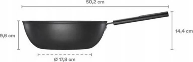 Keraminė keptuvė FISKARS HARD FACE WOK, 28 cm - 3