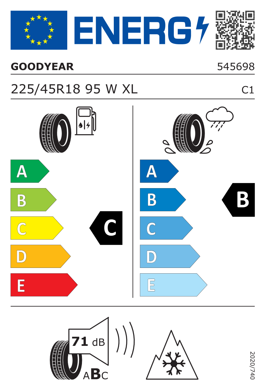 Goodyear Vector 4Seasons Gen 3 225/45 R18 95 W - 2
