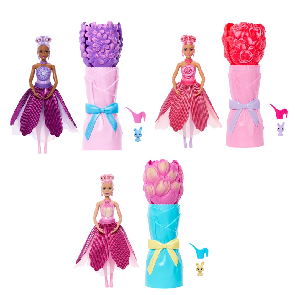 Lėlė BARBIE TULIP SURPRISE, lėlė gėlėje, įvairių dizainų-0