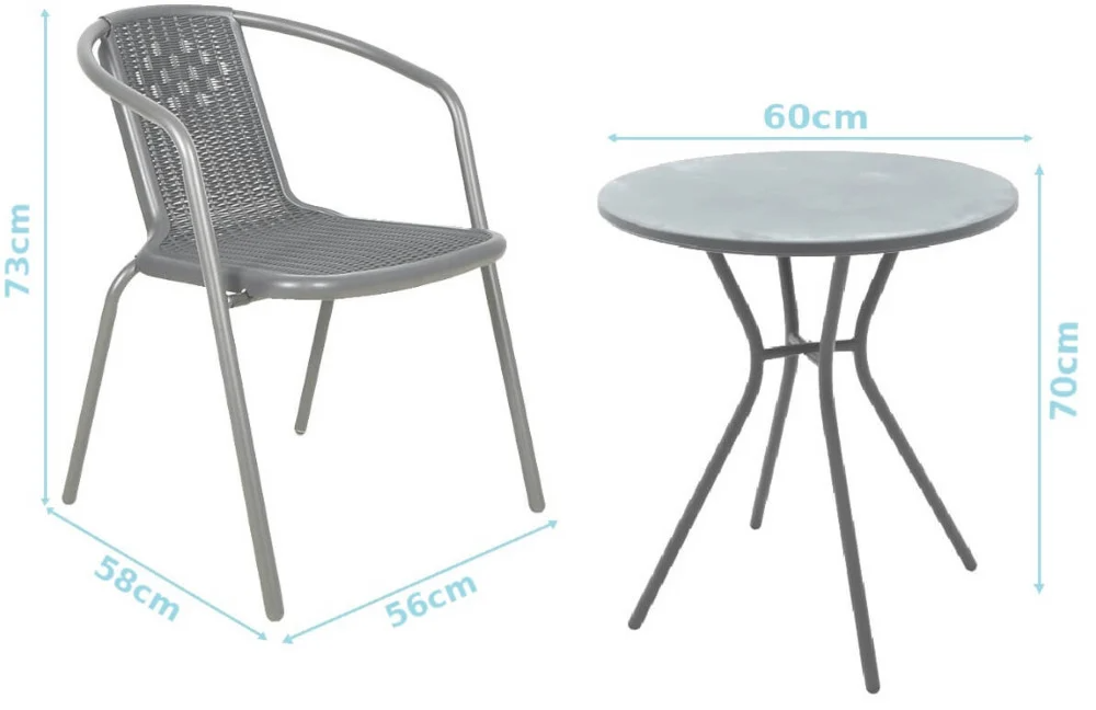 Lauko baldų komplektas SIMPLE 4+1, Cappucino - 4