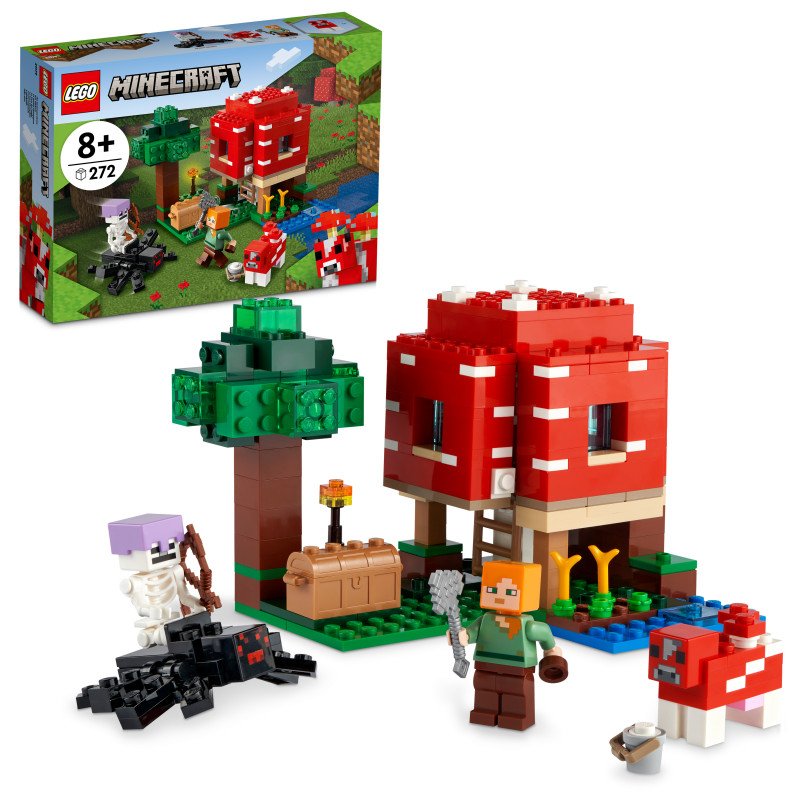 Konstruktorius LEGO MINECRAFT THE MUSHROOM HOUSE-1