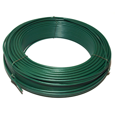 Viela cinkuota, dengta PVC, žalios sp., 1,5/2,1 mm, 100 m