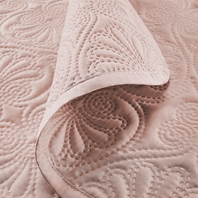 Lovatiesė LEILA POWDER PINK, 200x220 cm,  rožinė-1