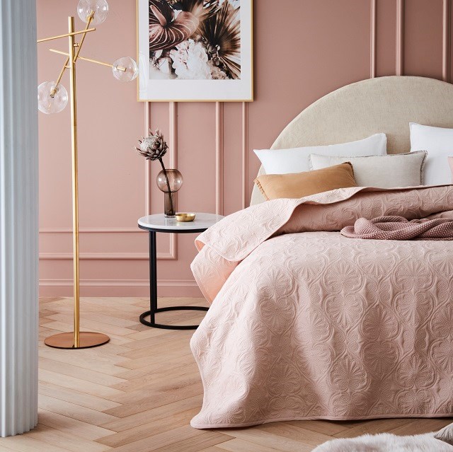 Lovatiesė LEILA POWDER PINK, 200x220 cm,  rožinė - 4