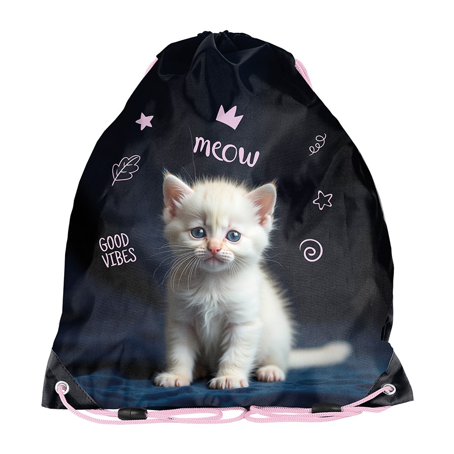 Maišelis sportinei aprangai WHITE KITTY PP26CD-712-0