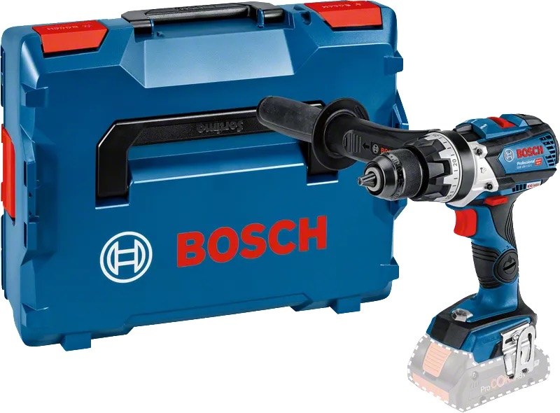 Akumuliatorinis smūginis suktuvas-gręžtuvas BOSCH PRO GSB 18V-110 C solo, 18 V (be akumuliatoriaus ir pakrovėjo, su L-BOXX) - 1
