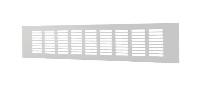 Aliumininės ventiliacijos grotelės RA850, 80 x 500 mm, baltos sp.