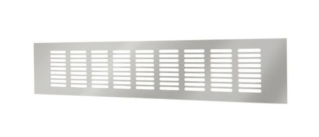 Aliumininės ventiliacijos grotelės RA650S, 60 x 500 mm, sidabro sp.