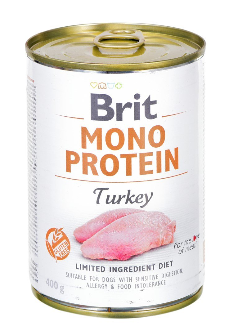 Konservuotas ėdalas šunims Brit Care Mono Protein Turkey, 400 g