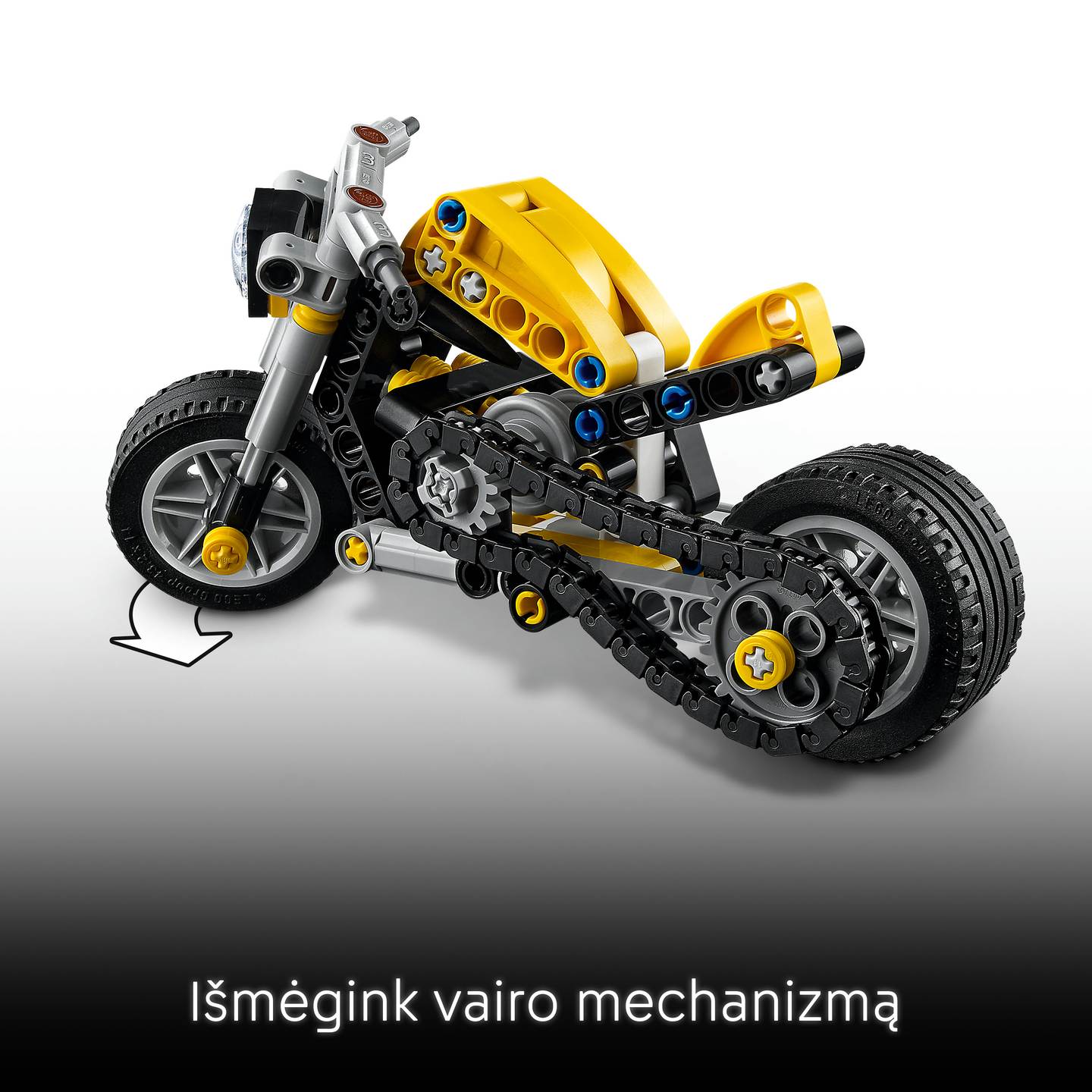 Konstruktorius LEGO Technic Yellow Motorcycle - 4
