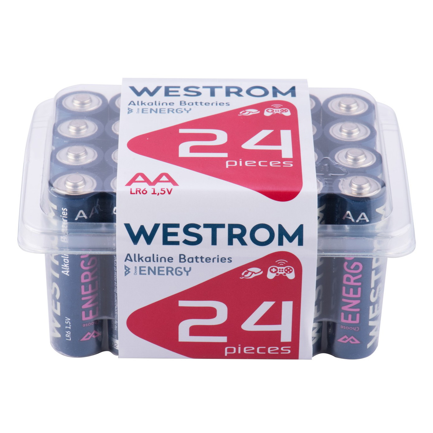 Elementai WESTROM, AA, LR6, šarminiai, 24 vnt-0