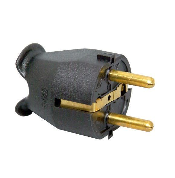 Kištukas KOPP, 10 - 16 A, IP20, juodos sp.-0