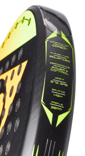 Padel raketė Dunlop INFERNO CARBON EXTREME 365g - 3