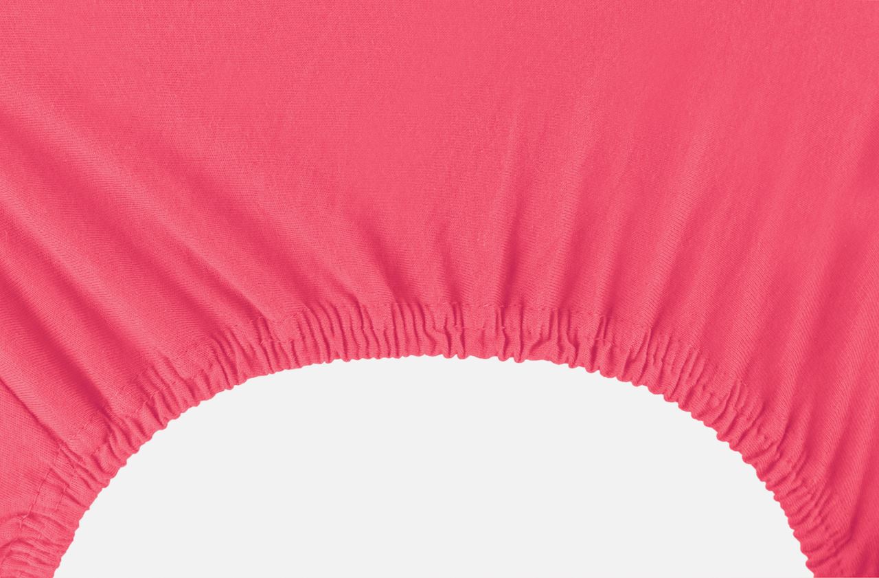 Jersey paklodė su guma Decoking AMBER Red, 140x200 cm - 3