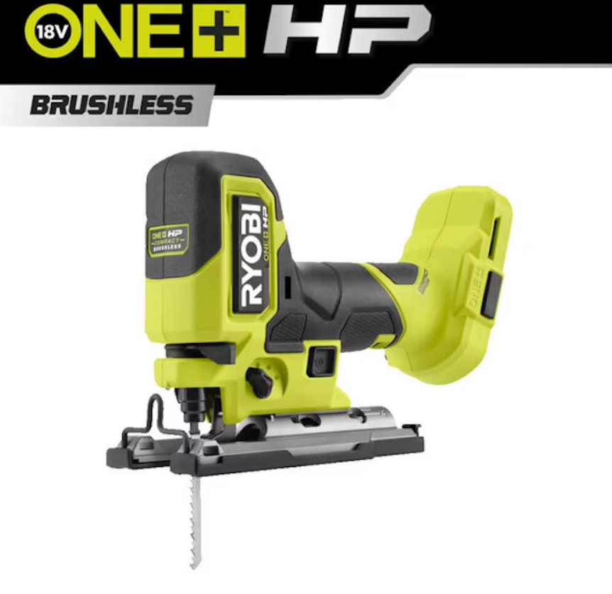 Akumuliatorinis siaurapjūklis RYOBI ONE+ HP RJS18BX-0, 18 V, 135 mm, be akumuliatoriaus-0