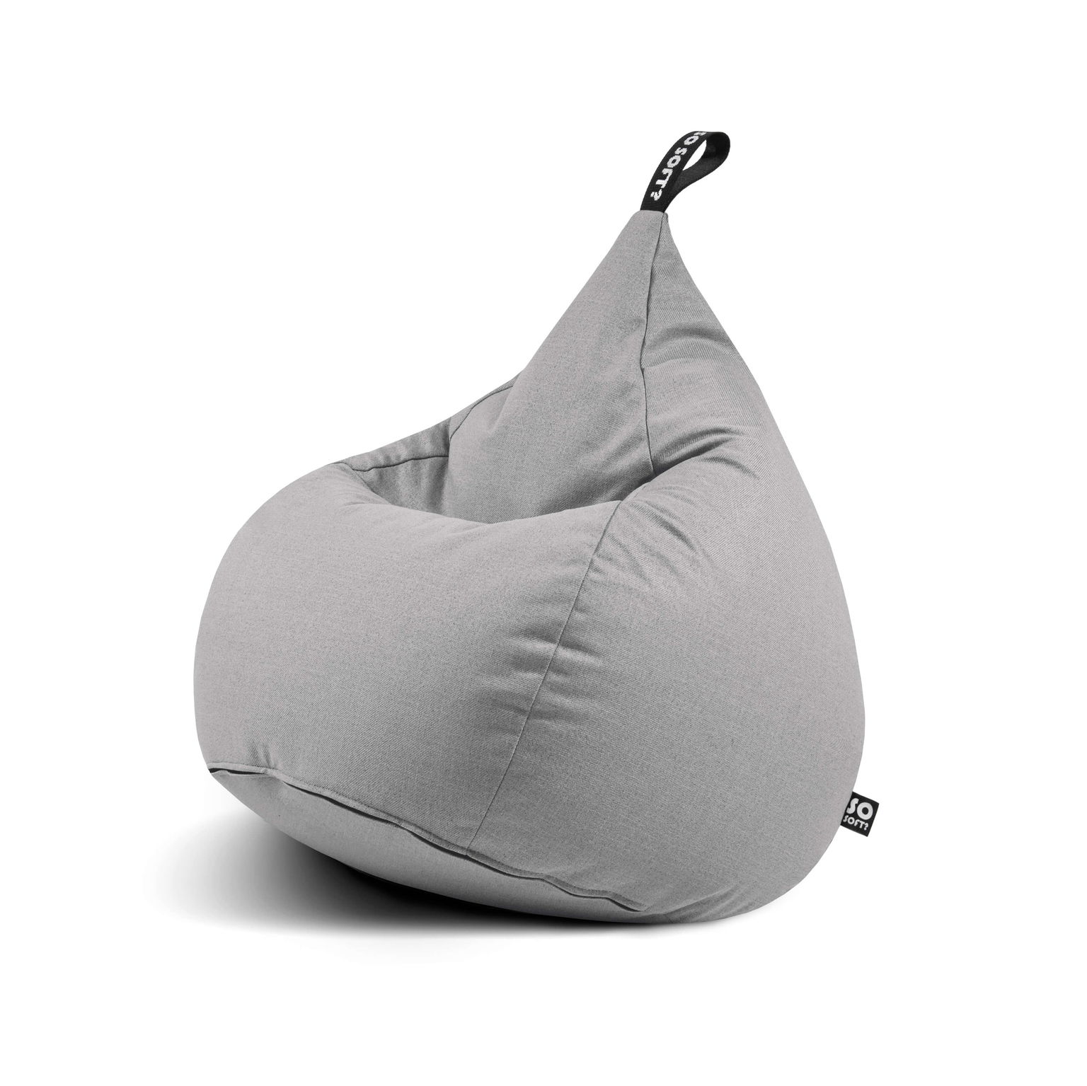 Sėdmaišis Drop M Scandi, 55x55x60 cm, baltai pilka