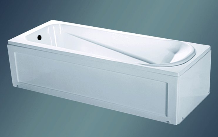 Akrilinė vonia PEARL-150 su kojomis, 1500 x 700 x 520 mm, balta