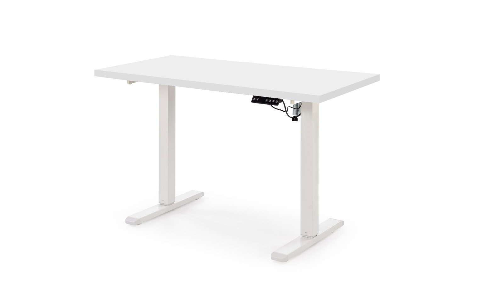 Reguliuojamo aukščio rašomasis stalas B/54, 120 x 60 cm, balta-0