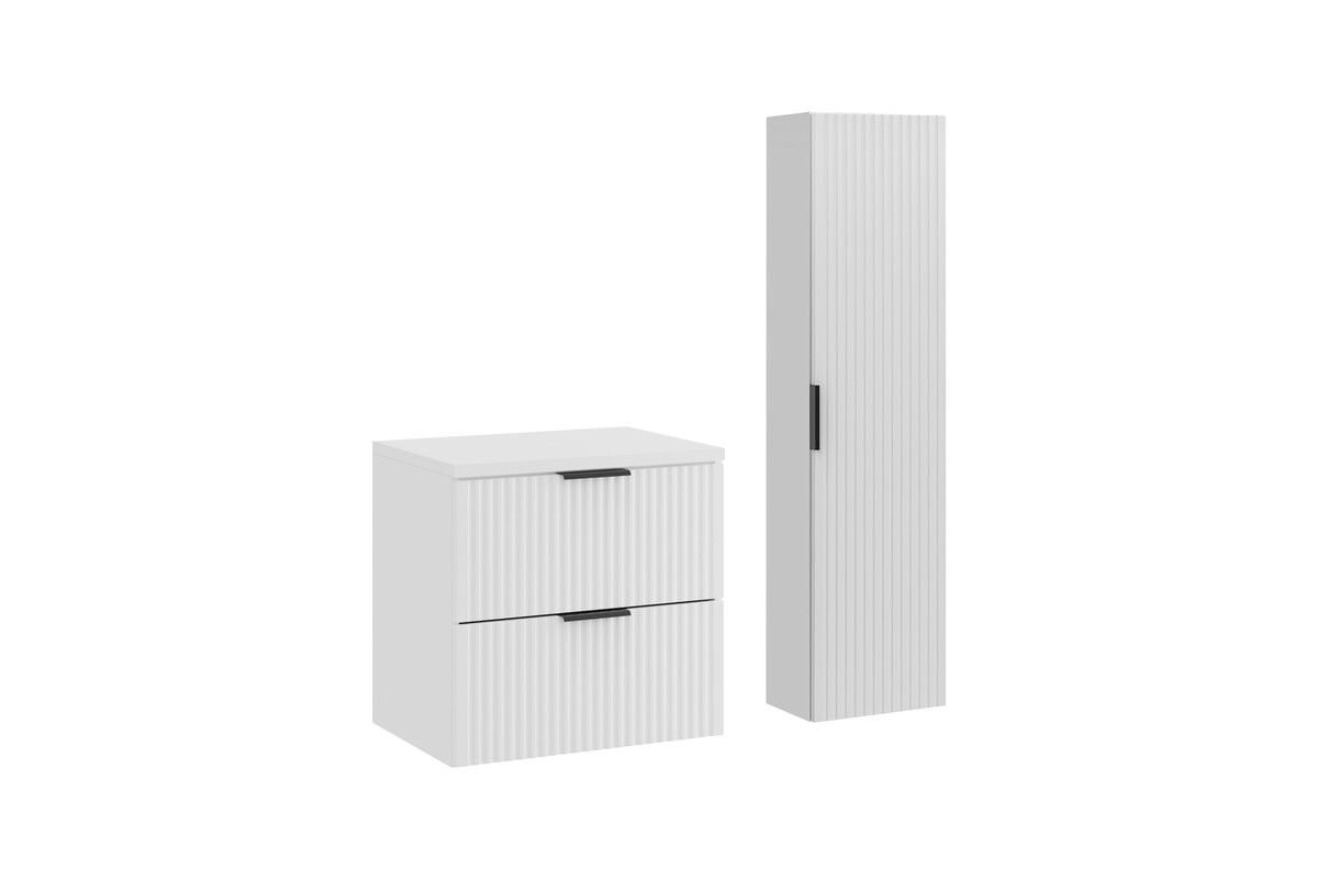 Vonios baldų komplektas COMAD ADW B WHITE 60 cm, balta-0