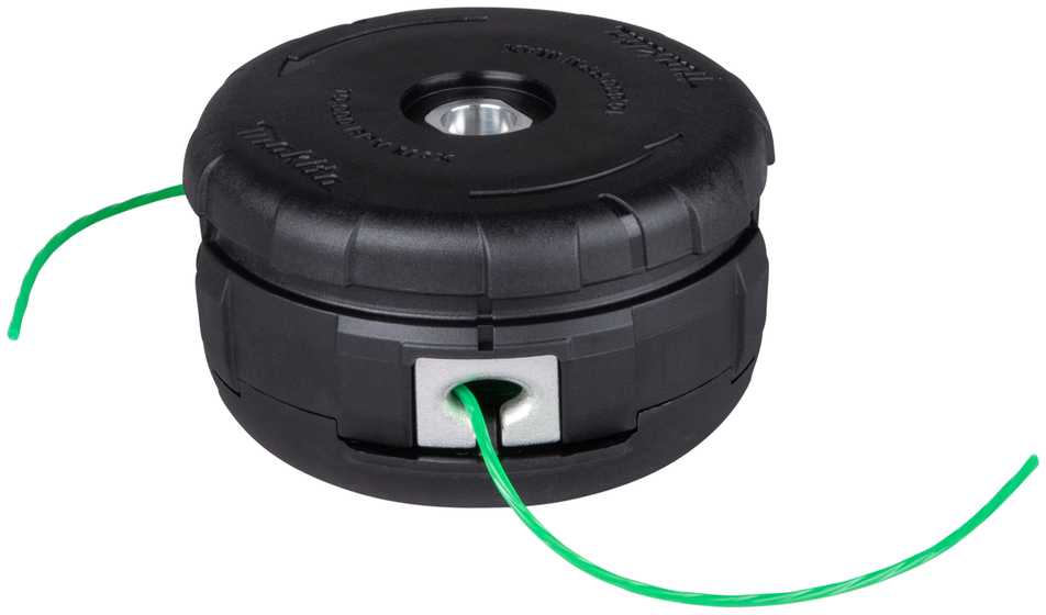 Žoliapjovės pjovimo galvutė su lynu MAKITA, 2,0 mm x 3 m, M8/M10 x 1,25LH, plokščiu dugnu-0