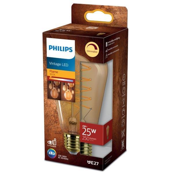 Dekoratyvinė LED lemputė PHILIPS VINTAGE GOLD, E27, 1900 K, 4W (=25W), 250 lm, dimeriuojama-1