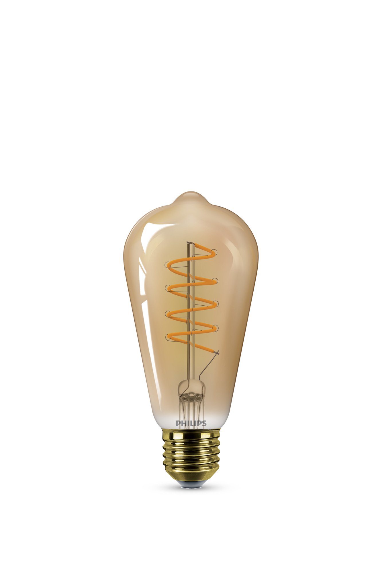 Dekoratyvinė LED lemputė PHILIPS VINTAGE GOLD, E27, ST64, 2000 K, 4W (=25W), 250 lm, dimeriuojama - 1