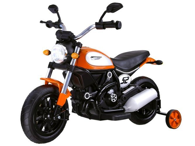 Elektrinis motociklas Street BOB, oranžinis