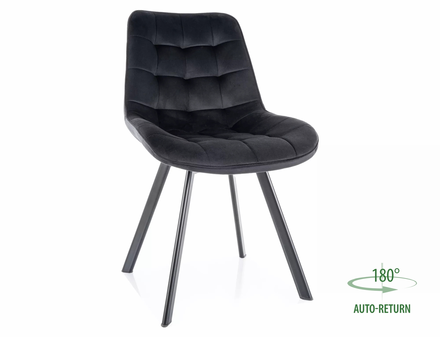 Kėdė Monti Velvet, juoda-0